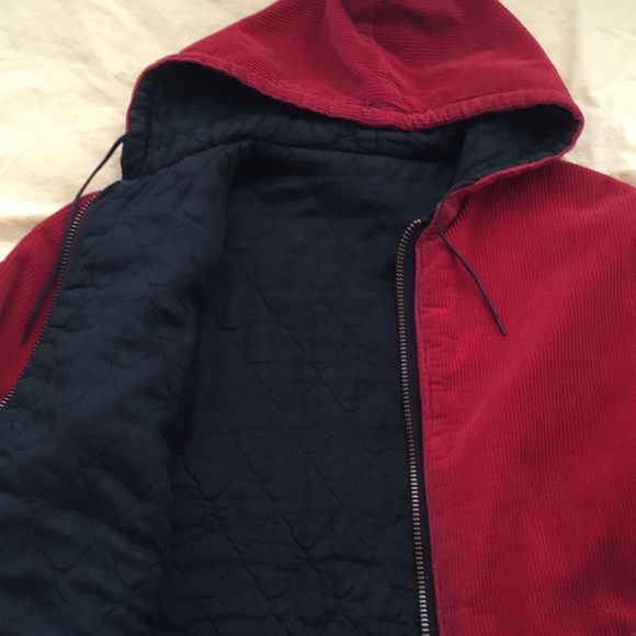 Vintage Red Corduroy Zipper Jacket - Picture 5 of 14